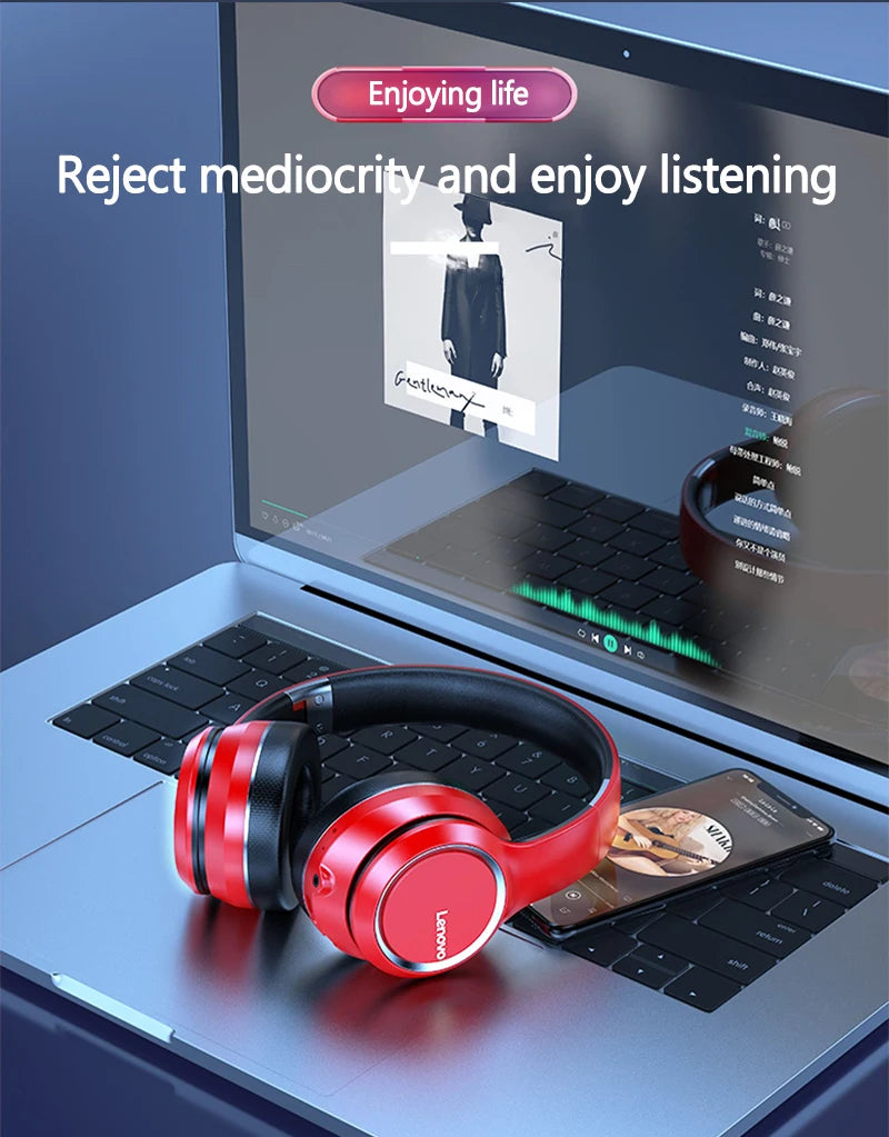 Lenovo HD200 Wireless Bluetooth Headphones