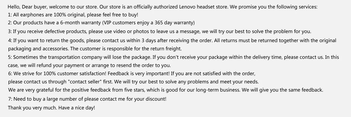 Lenovo HD200 Wireless Bluetooth Headphones
