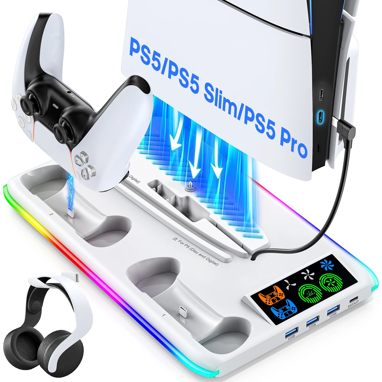 PS5 RGB Cooling Stand