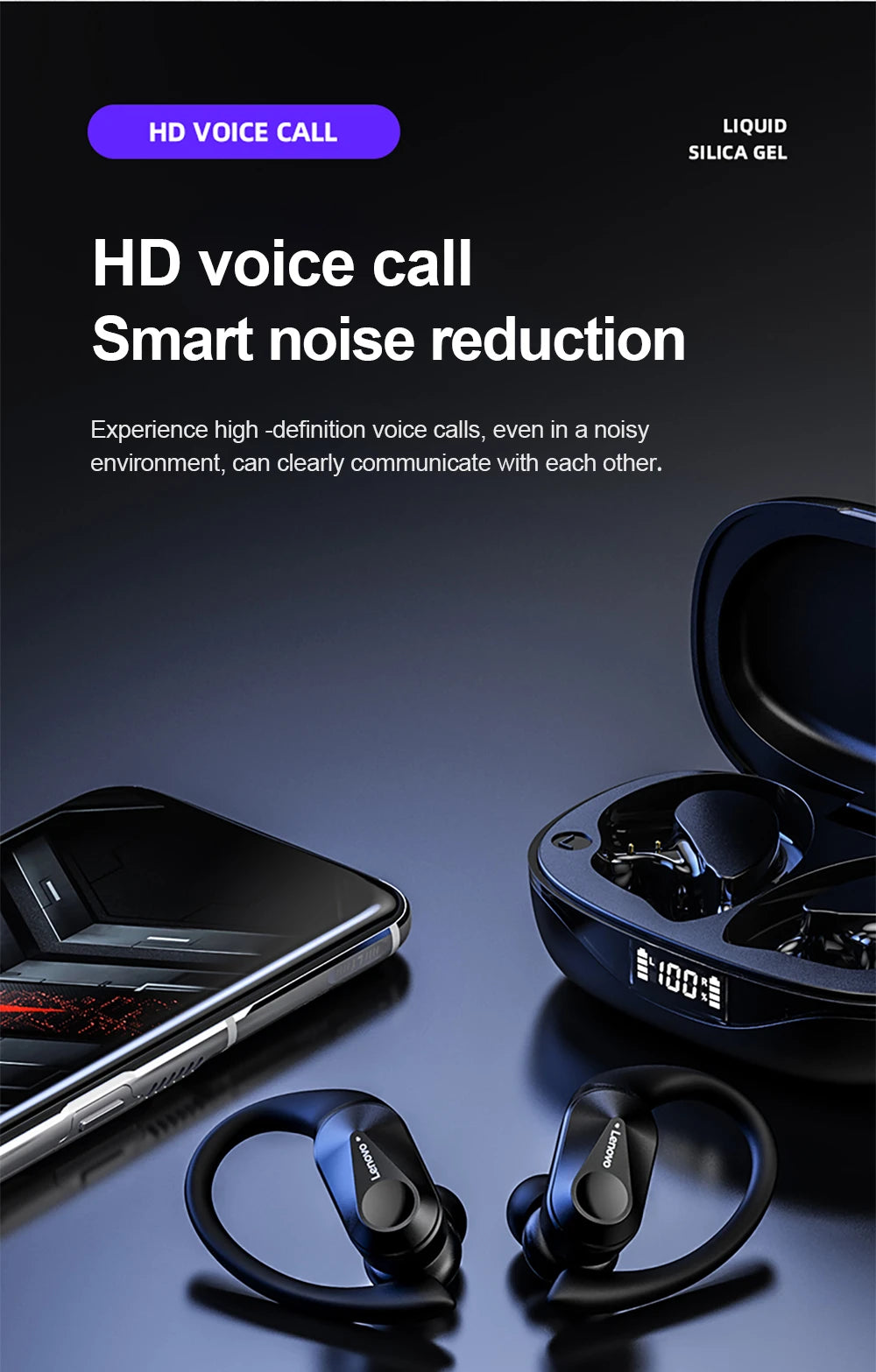 Lenovo LP75 Wireless Sports Earbuds