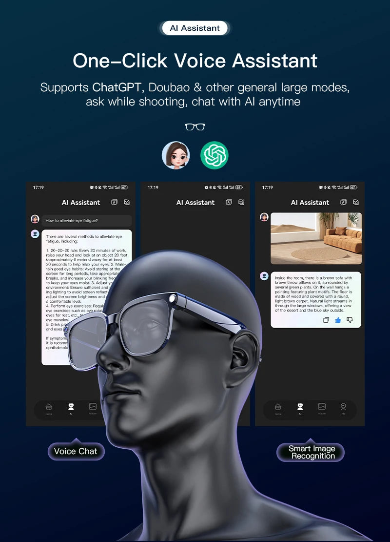 Smart Ai bluetooth glasses