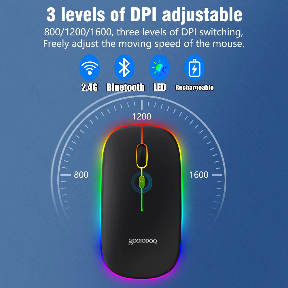 10" RGB Backlit Bluetooth Keyboard