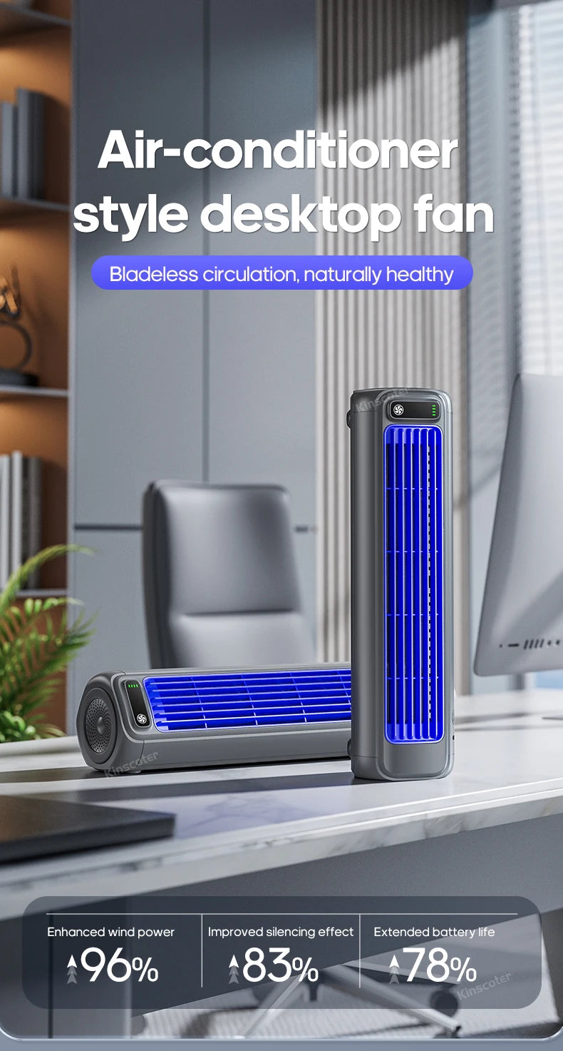 KINSCOTER Rechargeable Wall Mount Fan – 3 Speed Silent Cooling Fan
