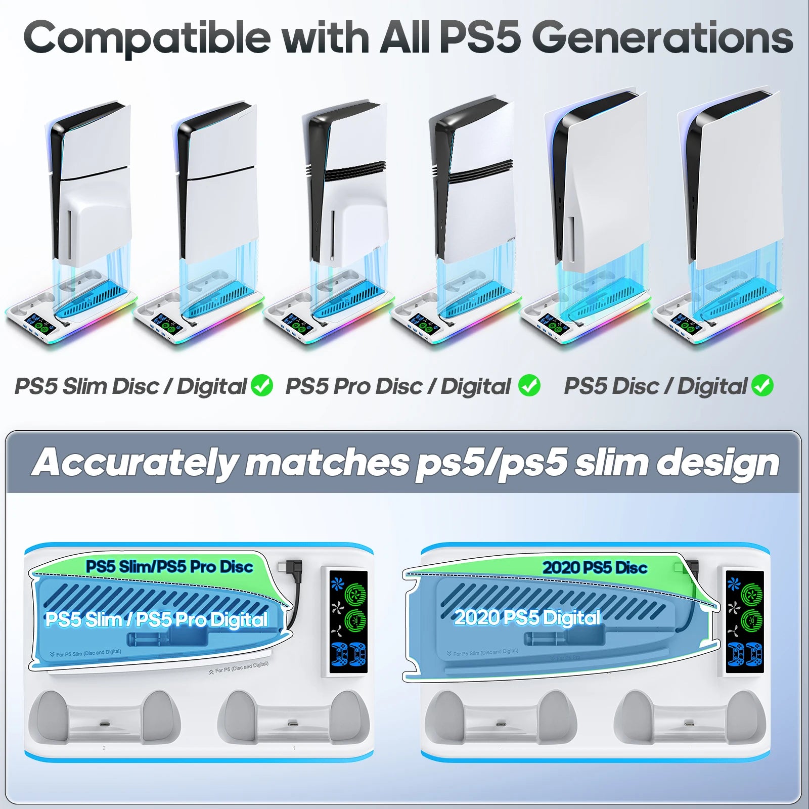 PS5 RGB Cooling Stand