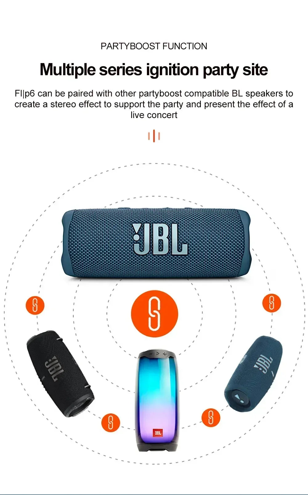 Portable JBL wireless speaker