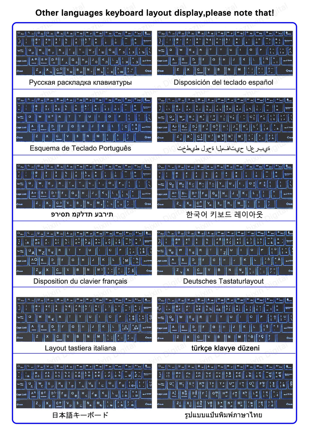 10" RGB Backlit Bluetooth Keyboard