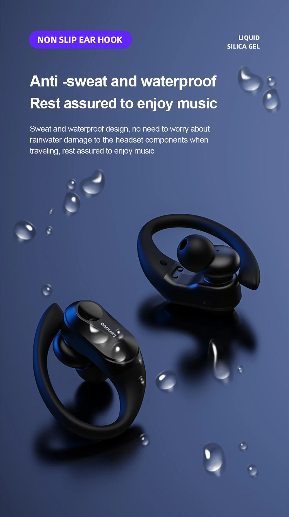 Lenovo LP75 Wireless Sports Earbuds