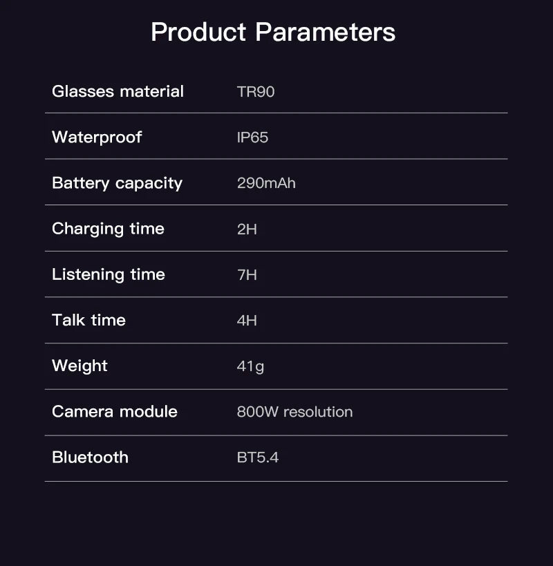 Smart Ai bluetooth glasses