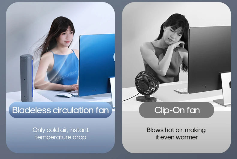 KINSCOTER Rechargeable Wall Mount Fan – 3 Speed Silent Cooling Fan