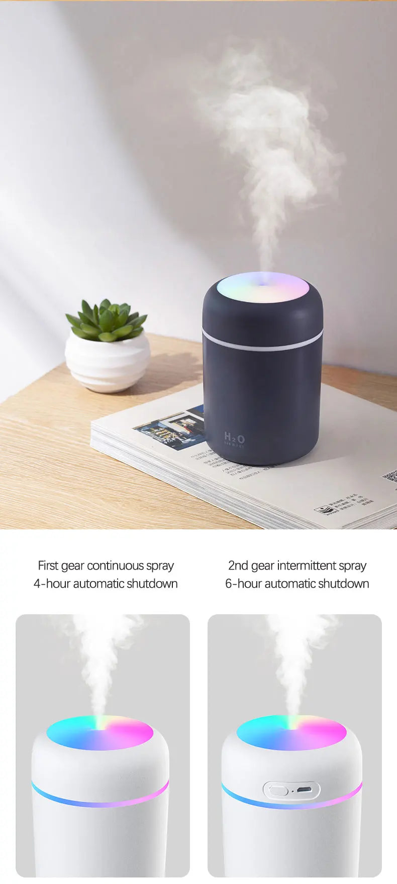 300ml Aromatherapy Diffuser & Humidifier