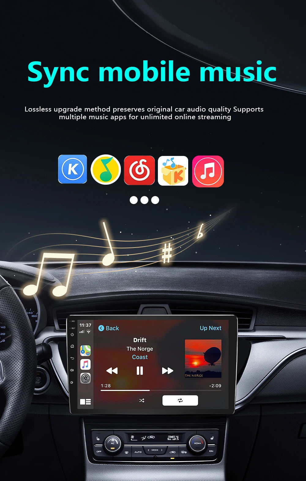 4-in-1 Wireless CarPlay & Android Auto AI Box