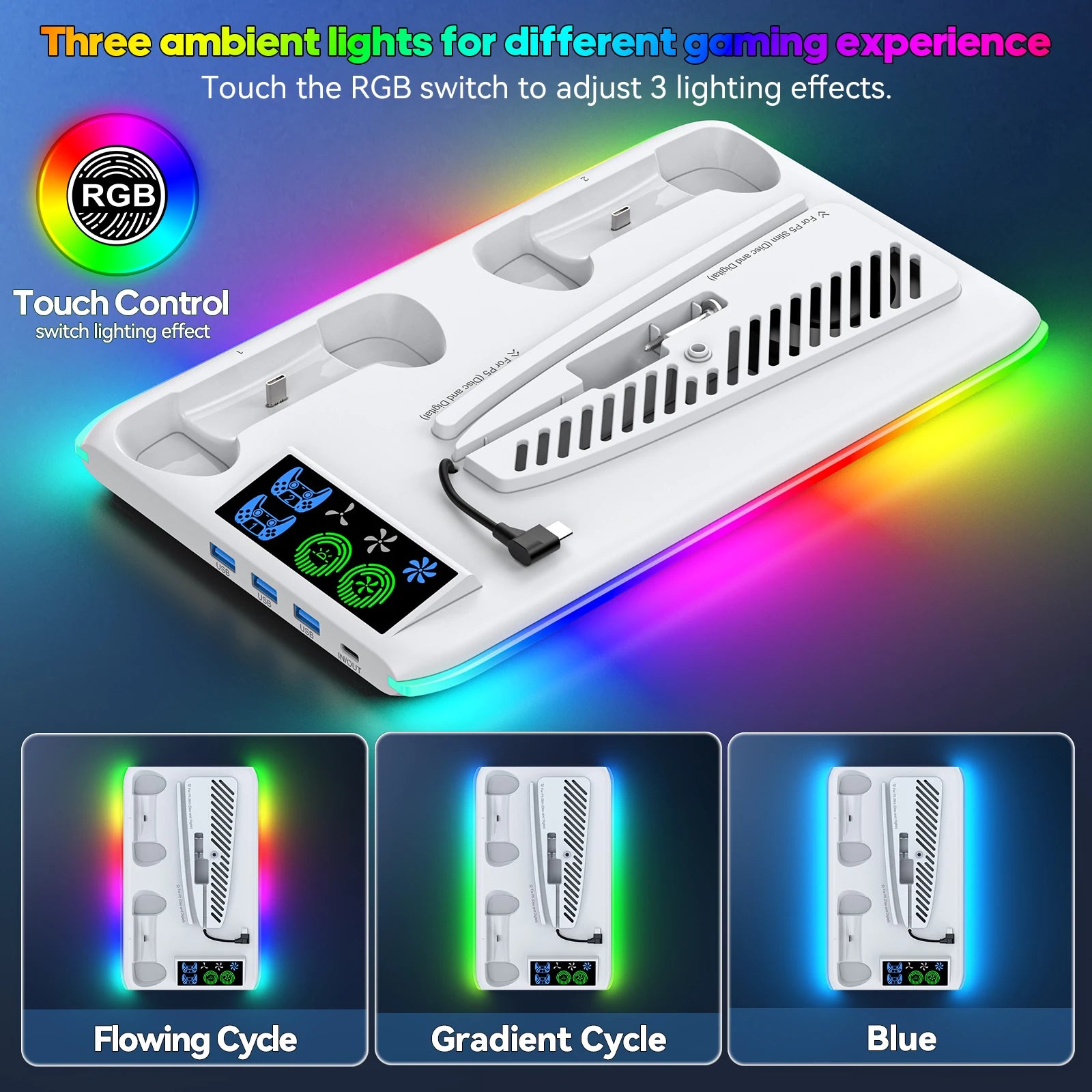 PS5 RGB Cooling Stand