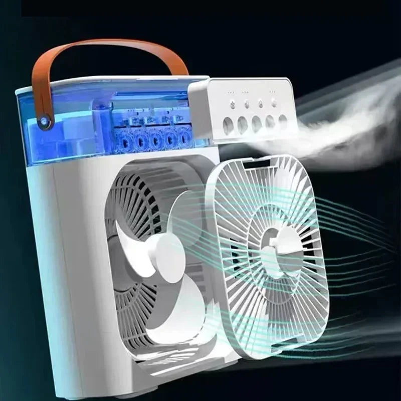3-in-1 Portable Air Cooler Fan with Humidifier & LED Night Light
