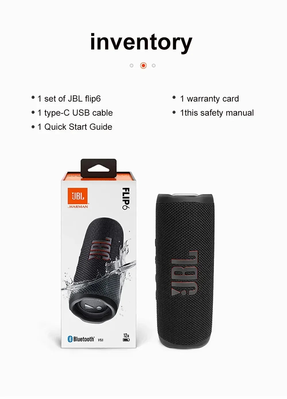 Portable JBL wireless speaker