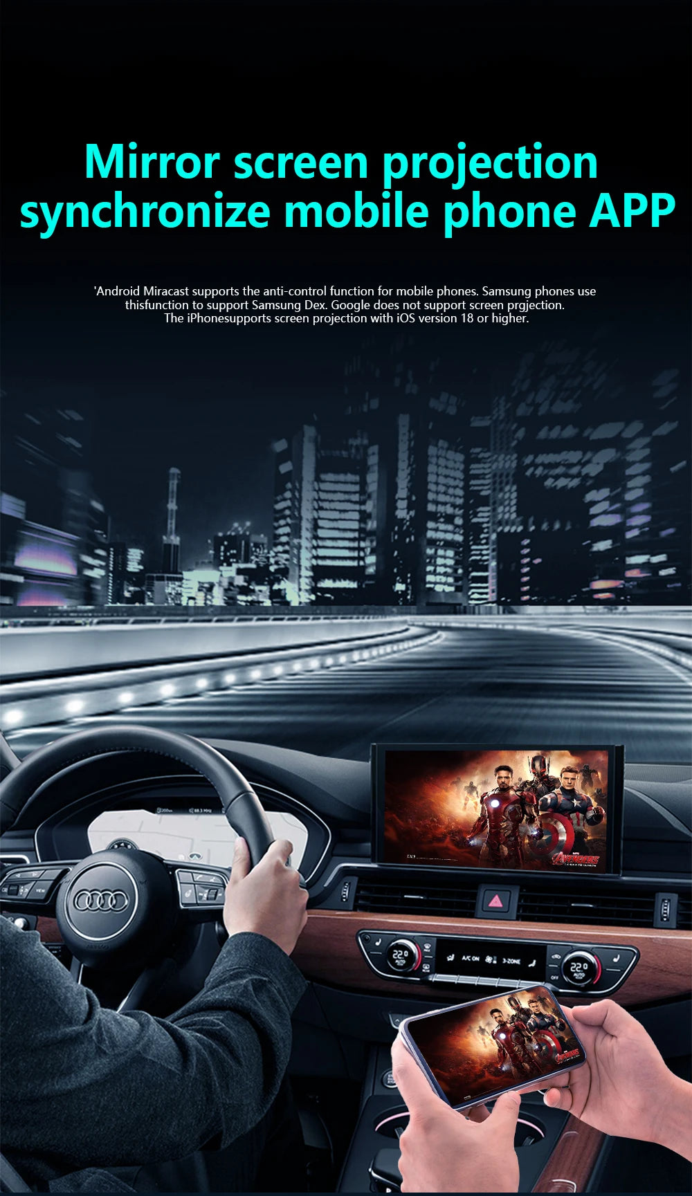 4-in-1 Wireless CarPlay & Android Auto AI Box