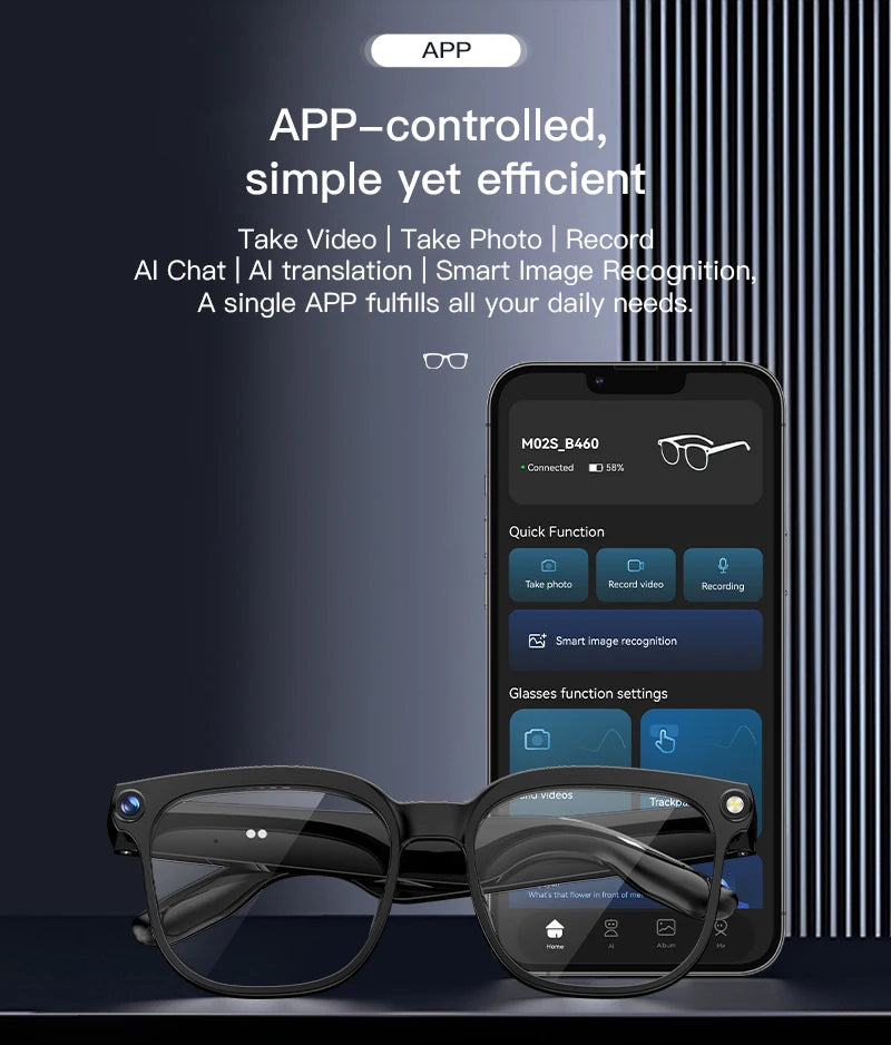 Smart Ai bluetooth glasses