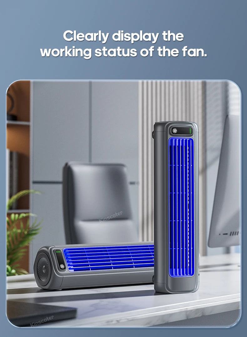 KINSCOTER Rechargeable Wall Mount Fan – 3 Speed Silent Cooling Fan