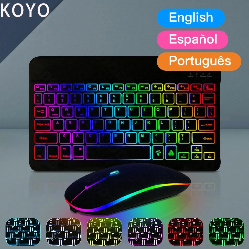 10" RGB Backlit Bluetooth Keyboard