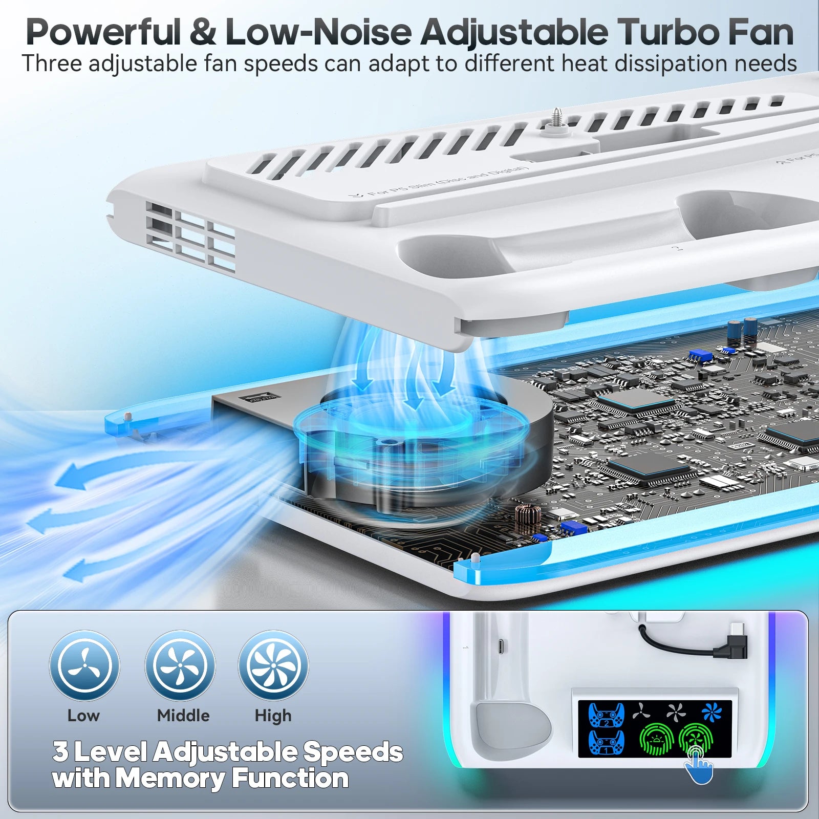PS5 RGB Cooling Stand
