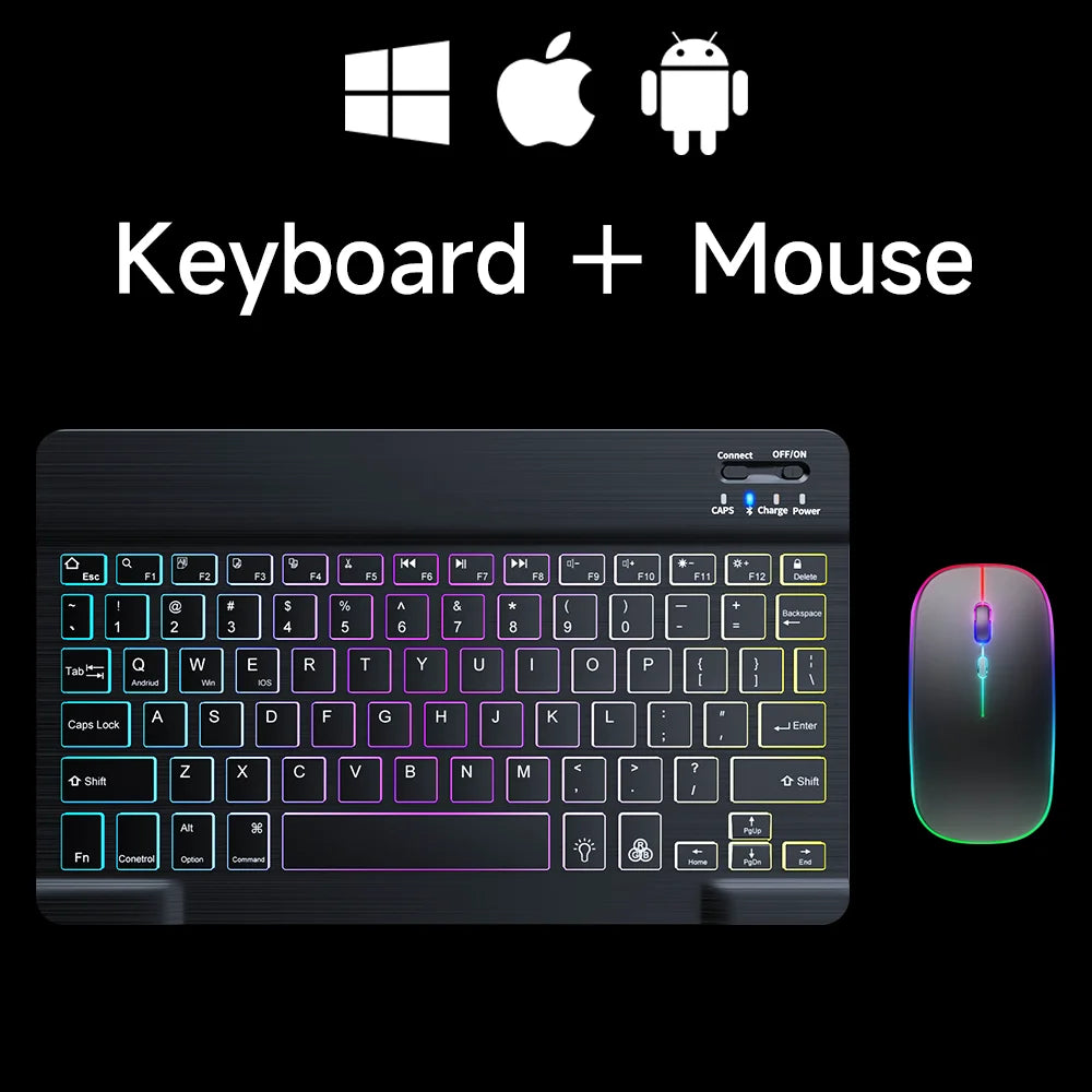 10" RGB Backlit Bluetooth Keyboard