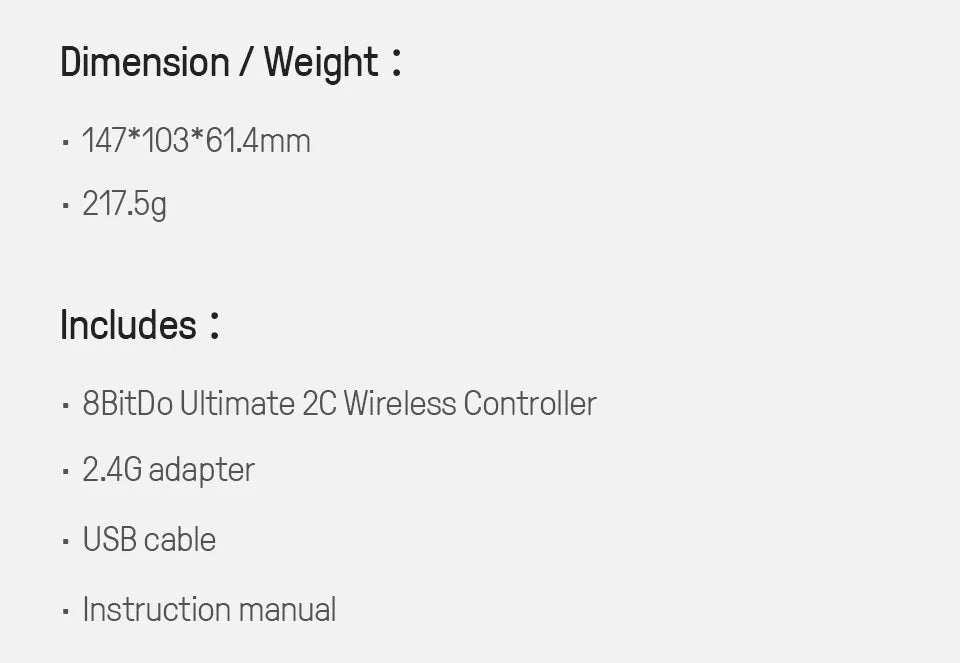 8BitDo Ultimate 2C Wireless Gaming Controller