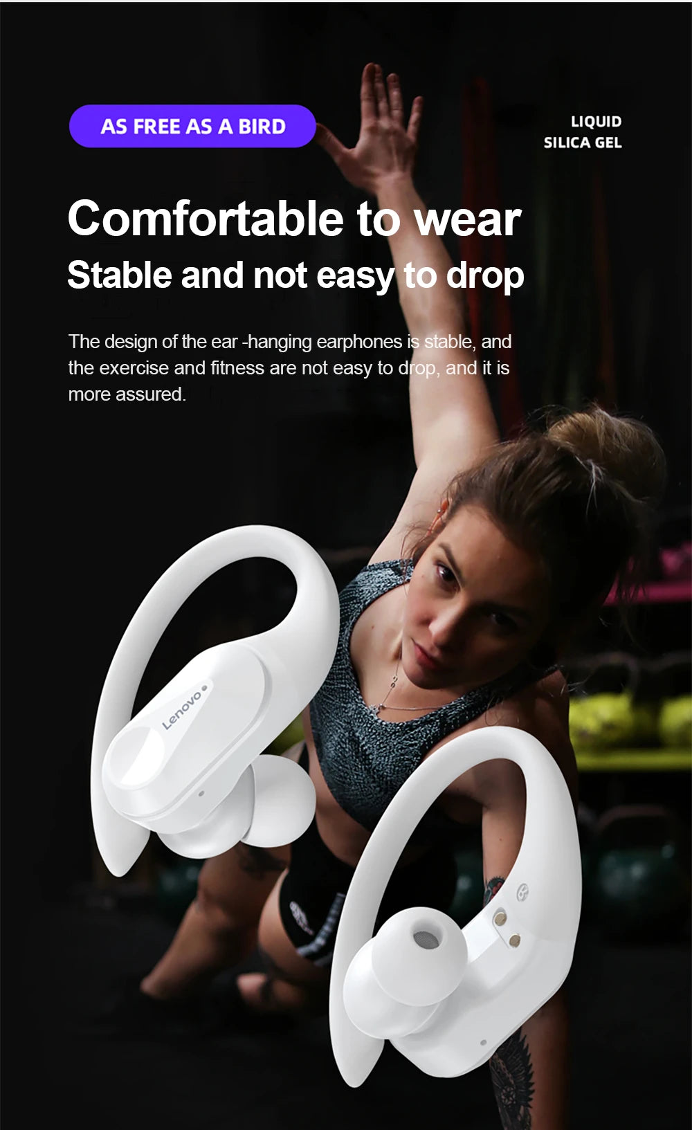 Lenovo LP75 Wireless Sports Earbuds